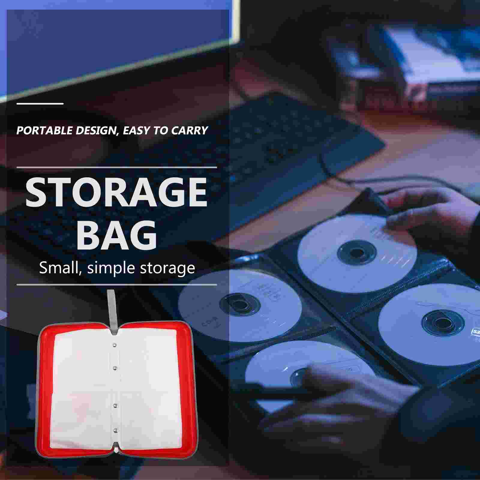 Case 80 Slots Booklet Binder Holder Storage Case Organizer