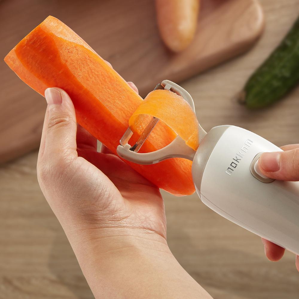 Pelapatate elettrico pelapatate automatico per frutta multifunzione ricarica USB sostituzione della testa di taglio in acciaio inossidabile