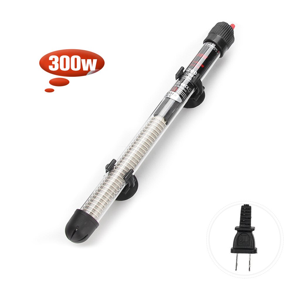 Akvarievärmare dränkbar automatisk termostatvärmare fisktank vattenvärmare 25-300w justerbar temperatur med sugkoppsvärmare: Oss -300