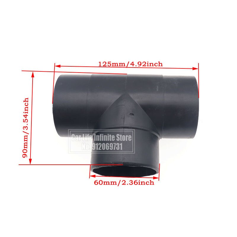 Connecteur de sortie d'échappement pour chauffage de voiture, 60mm, avec Valve de régulation pour Webasto eberzaecher: 60mm T1