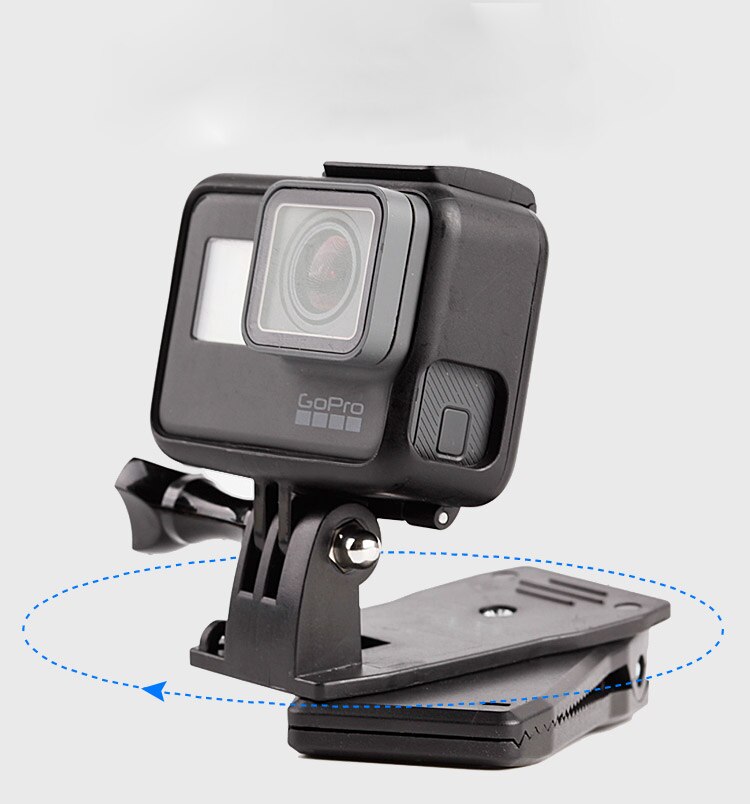Para GoPro 8 accesorios mochila Clip abrazadera hebilla de senderismo bolsa montaje 360 rotación para Go Pro Hero 8 7 6 xiaomi Yi SJCAM EKEN Cámara