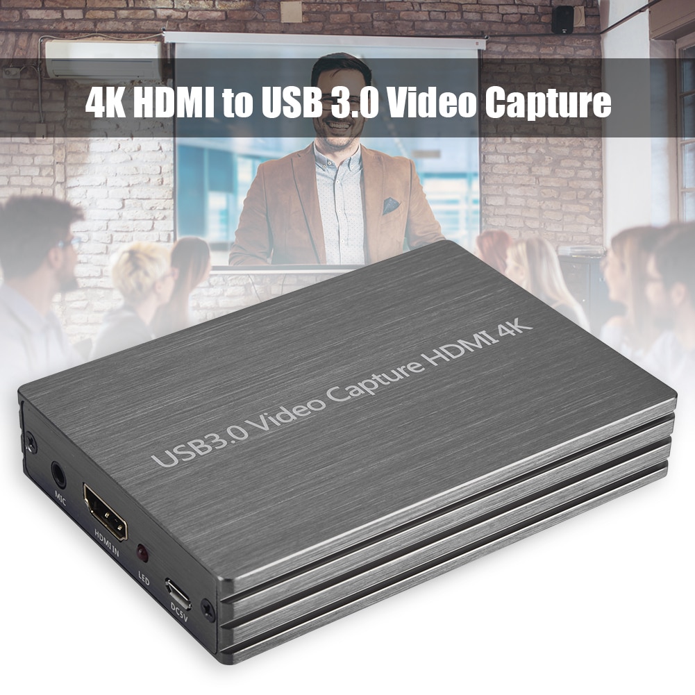 Tarjeta sintonizadora de juegos USB 3,0 a HDMI, ahorro de tiempo y energía para una mayor comodidad, grabador de tarjetas de sintonizador de vídeo HD 1080P, grabadora de tarjetas 4K 2K