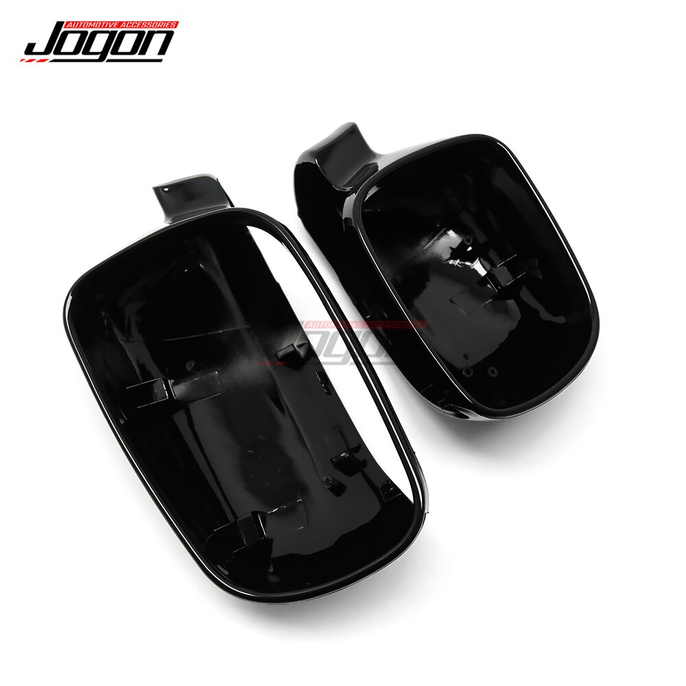 Cubierta de espejo retrovisor negro brillante, tapa de carcasa de espejo lateral para VW Golf 4 IV GTI R32 Jetta MK4 Bora 1J Passat B5