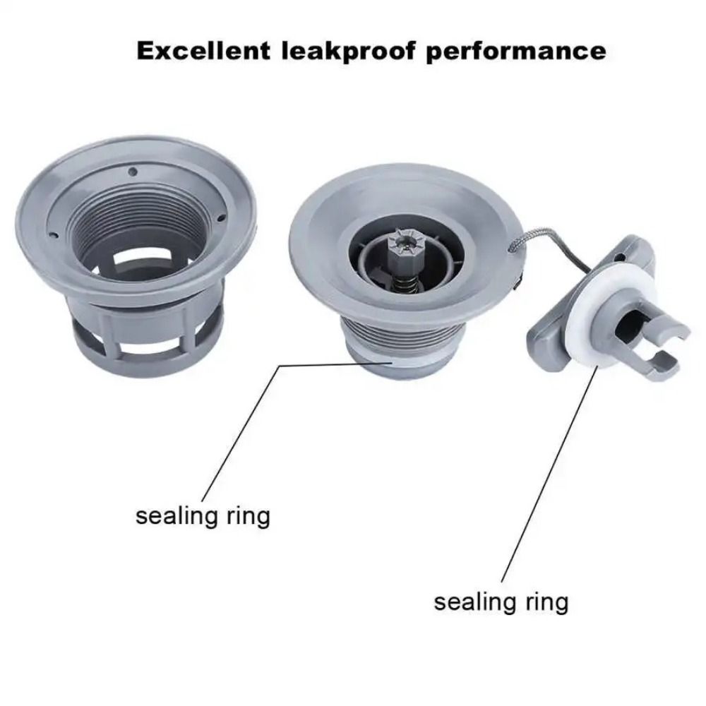 Replacement Rowing Boat Air Valve PVC Double Seal Air Gas Valve Cap Inflatable Boat Dinghy Kayak Canoe Boat Accessories