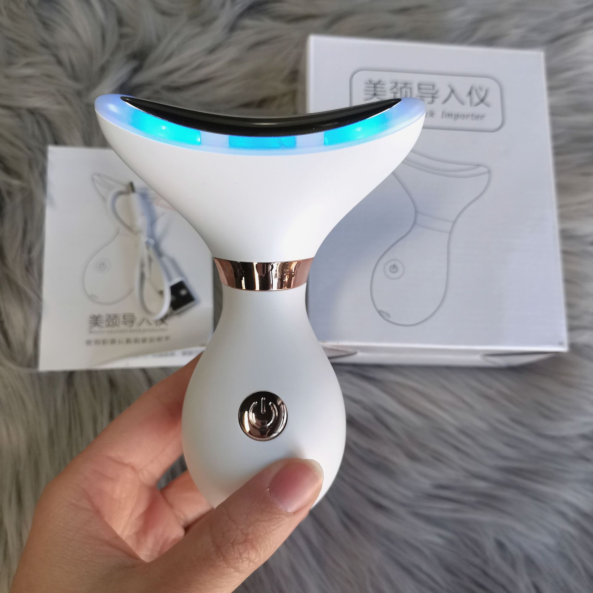 Neck massage instrument to remove neck lines beauty micro current household beauty neck care multi-function multi-color