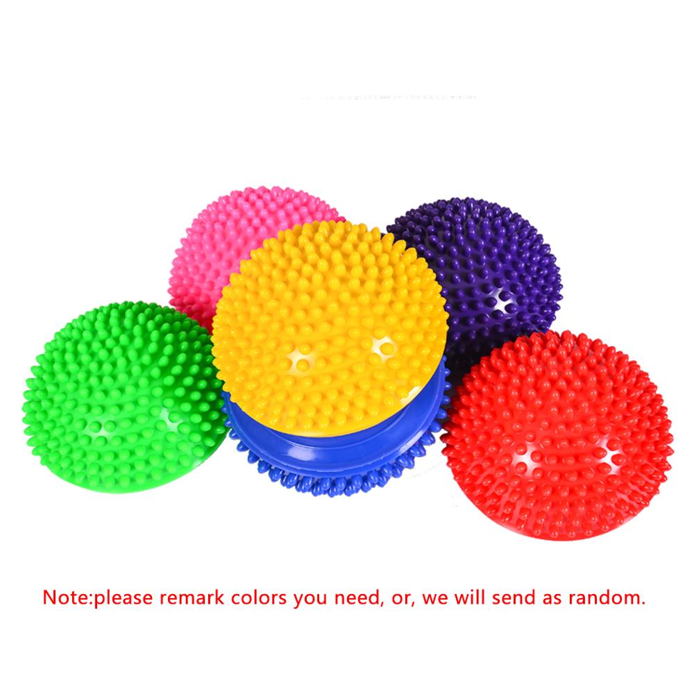 Children Hemisphere Stepping Stones Spiky Massage Balance Ball Yoga Half Ball Sensory Integration Ball Pump Free M077