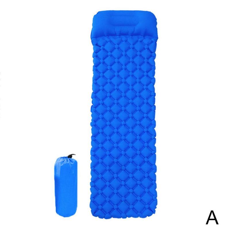 Colchonetas plegables con forma de diamante para acampar y senderismo, colchones ligeros y fáciles de almacenar: One-size-Royal blue