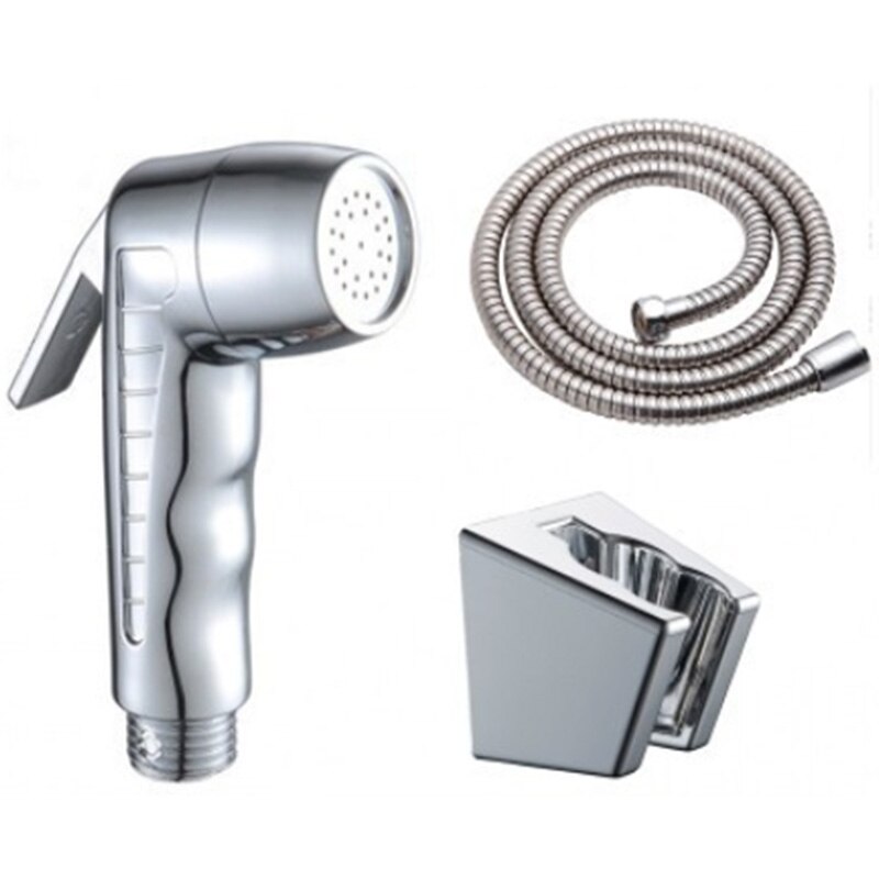 Bidet Shower Head Set Hand Held Bathroom Bidet Sprayer Silver Water Jet Toilet Faucet Spray For Bathroom Accessories: Default Title