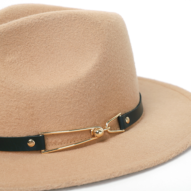Zimowe filcowe kapelusze Fedora męskie imitacja wełny kościelna moda jesienna szerokie rondo topowe kapelusze damskie filcowy kapelusz