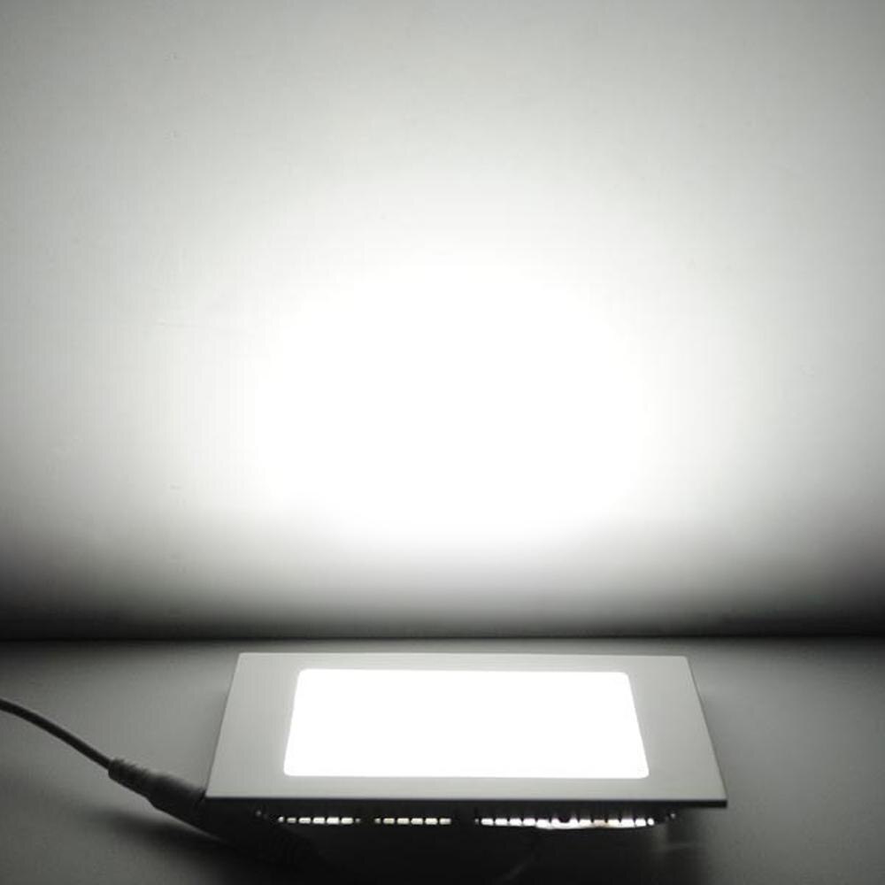 Spot lumineux carré encastrable encastrable pour le plafond, éclairage décoratif de plafond, idéal pour une chambre à coucher ou une cuisine, 3/6/9/12/15/18W, panneau lumineux LED: Cool White / 15W