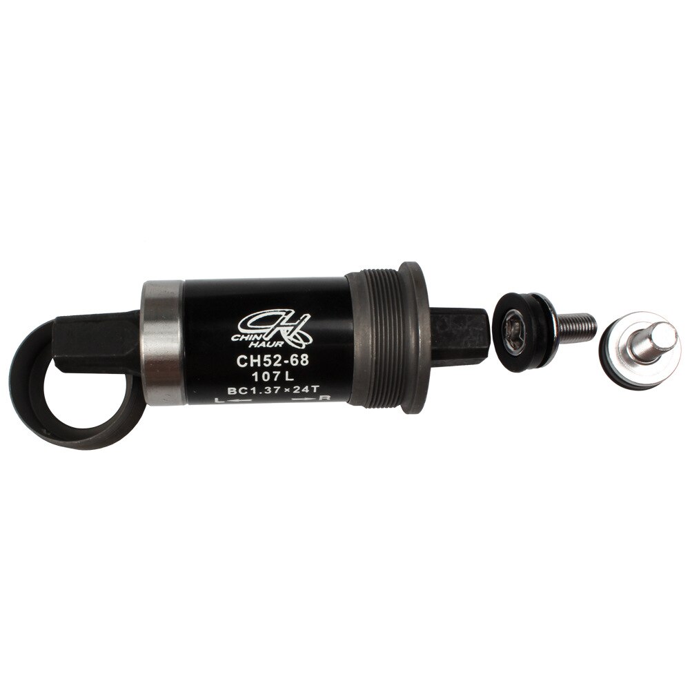 Mid-axle mountain bike dead-flying square hole mid-axle plantation mid-axle waterproof bicycle mid-axle: 107mm