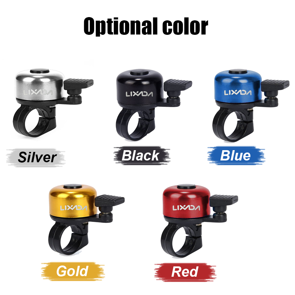 LIXADA-bocina de aleación para bicicleta de montaña, alarma de sonido para manillar de Ciclismo de seguridad, campana de Metal, accesorios para bicicleta