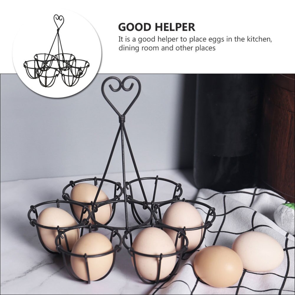 1PC Six Hole Egg Stand Practical Egg Rack for Store Home Kitchen