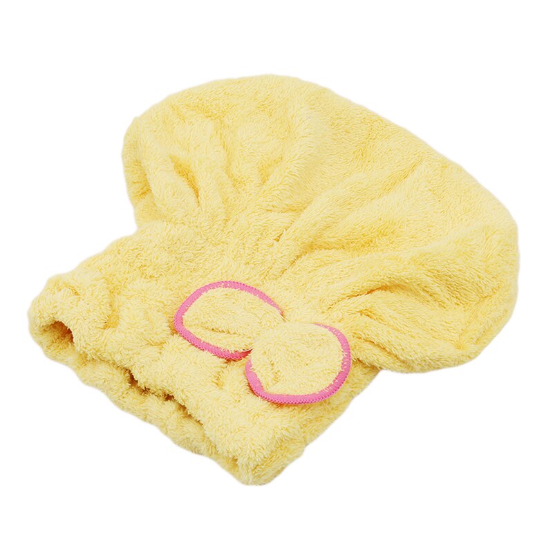 God hygroskopisitet og pusteevne mikrofiber hår turban raskt tørr hår lue innpakket håndkle cap håndkle