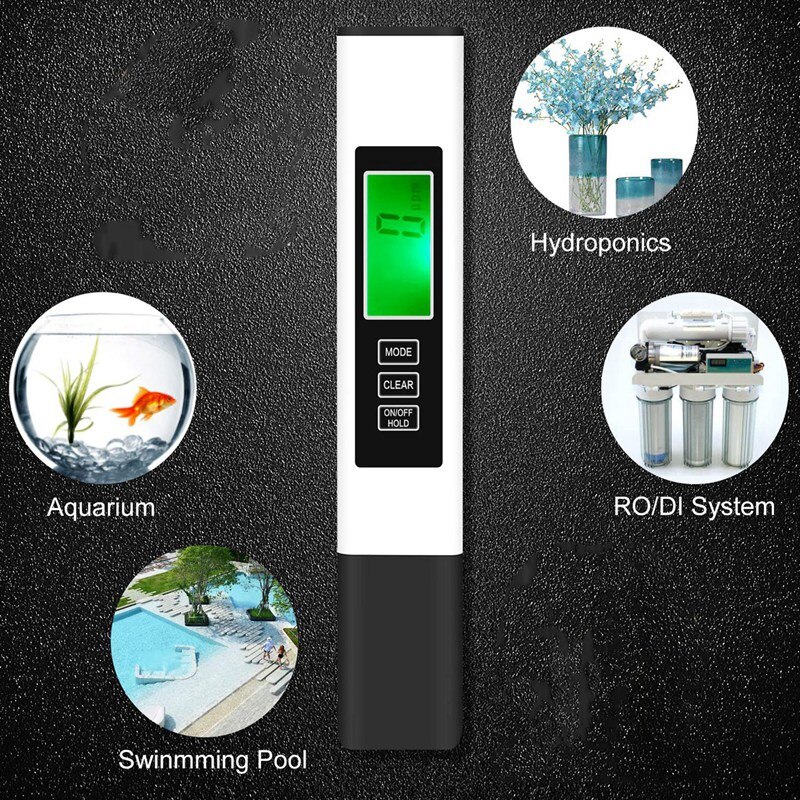 Water Quality Tester, 2Pack Tds Meter Digitale Water Tester, tds Temperatuur & Geleidbaarheid Meter 3 In 1, Hydrocultuur Ec Meter, S