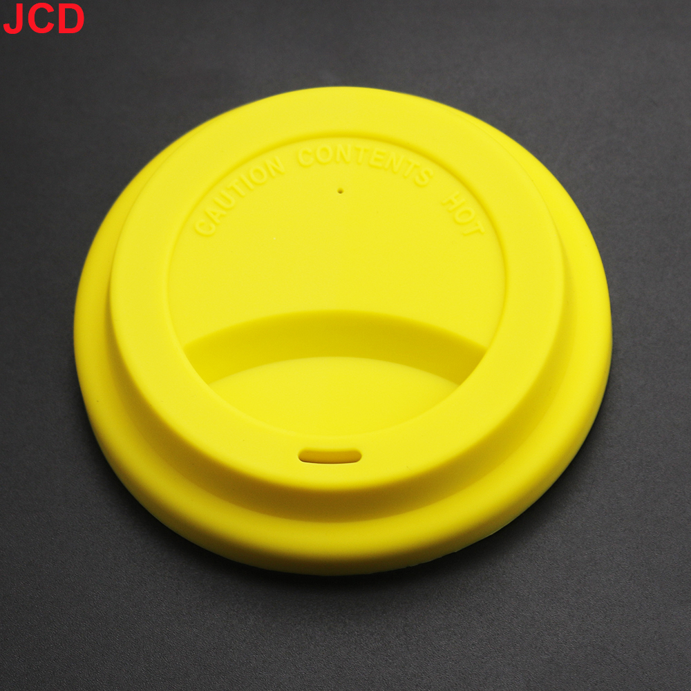 1 Stuks 9.5Cm Universele Siliconen Mok Cup Cover Afdichting Beschermende Deksel Warmte Temperatuur Bewaren Stofvrij Voor Thee/Koffie/Melk Beker: Licht Geel