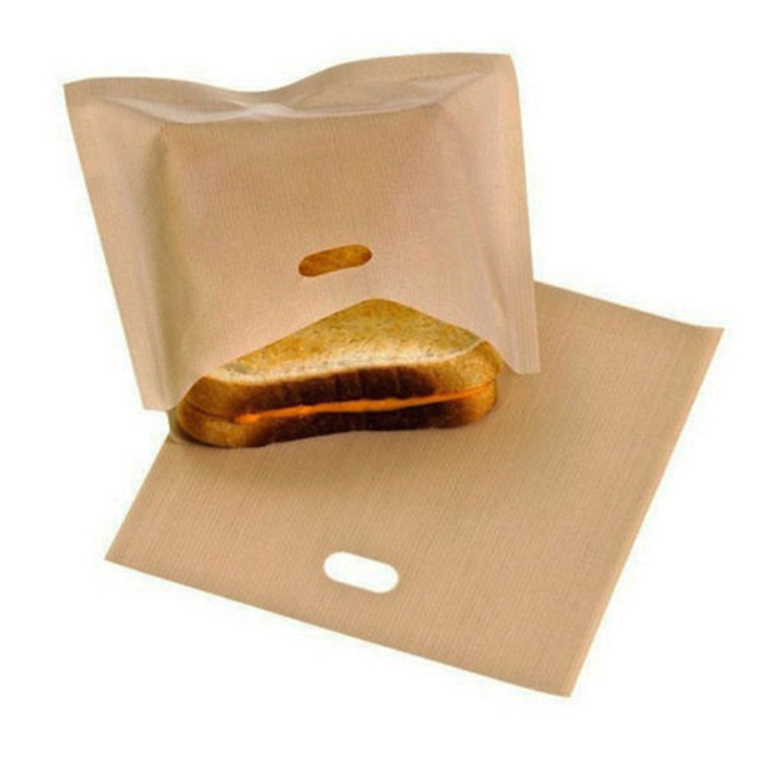 Non Stick Reusable Bread Bag Toaster Bag Grilled Cheese Sandwiches Bags Coated Fiberglass Toast Microwave Heating Pastry Tools: 16X18cm