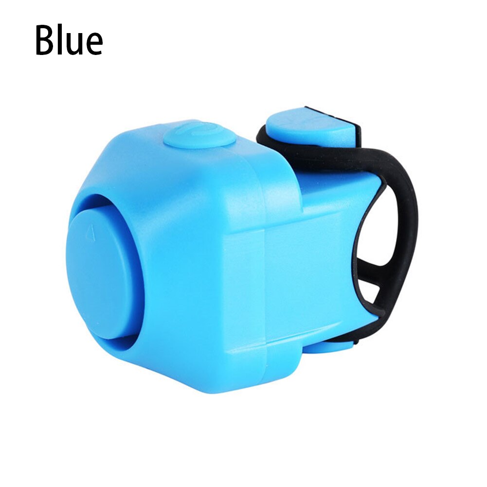 130db slitstark cykelklocka varningssäkerhetscykelhandtag metallringklocka mini elektrisk hornhandtag larmcykeltillbehör: Blå