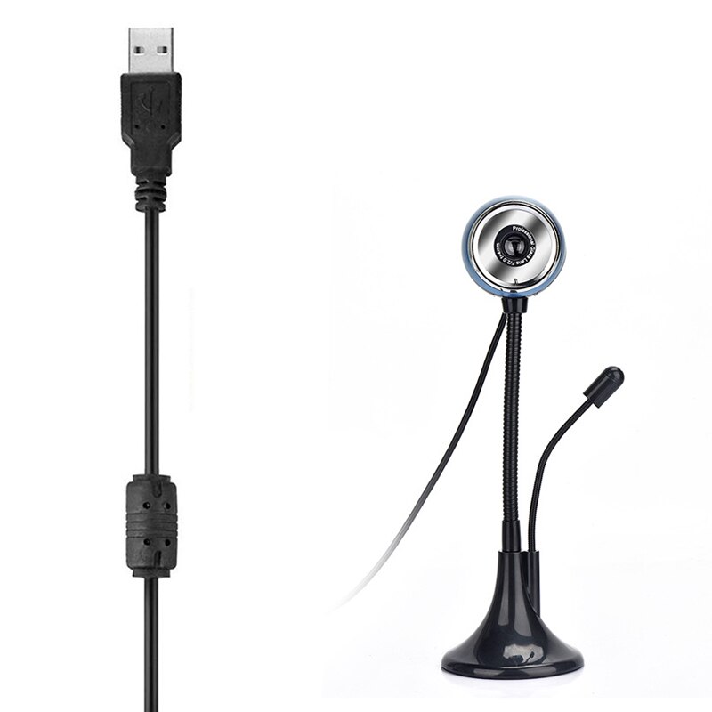 Full HD Webcam USB With Mic Mini Computer Camera Flexible Rotatable For Laptops, Desktop Webcam Camera Online Education