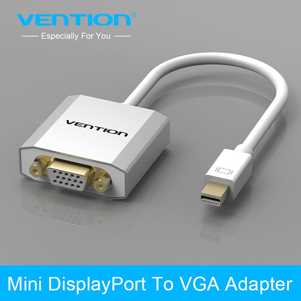 Ventie Thunderbolt Mini DisplayPort naar VGA Converter Mini DP Male naar VGA Female Adapter Kabel voor MacBook Air Pro iMac mac