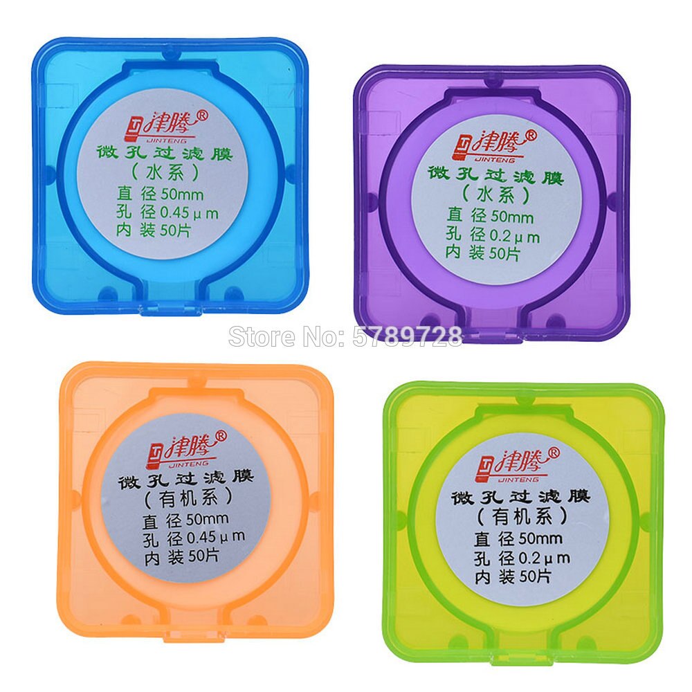 50pcs/lot Lab 47mm 50mm 60mm Millipore Filter Membrane with MCE/Nylon/PP/PVDF material Membrane for experiment