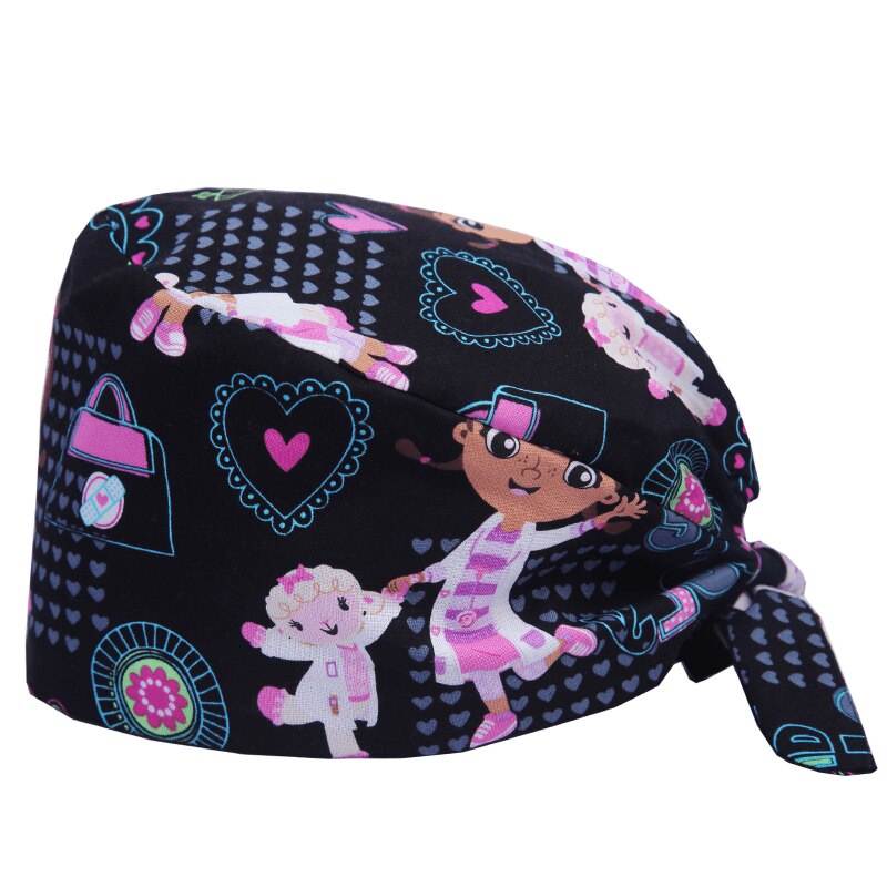 Unisex Surgicals Caps Tanden Print Cap Verstelbare Frosted Cap Laboratorium Pet Shop Frosted Caps Schoonheidssalon Care Winkel Caps: YELLOW