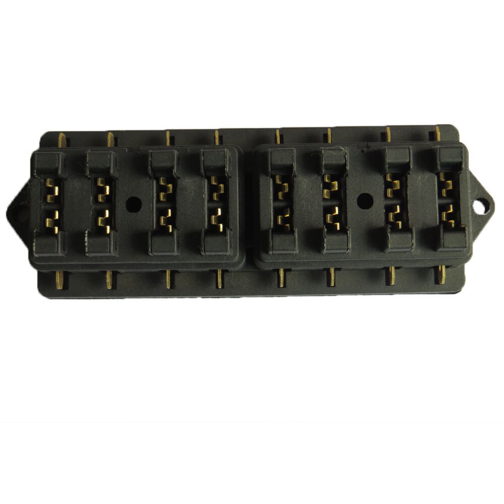 EE support Car 8 Way Standard ATO Blade Fuse Box Block Holder Plug Socket 12V
