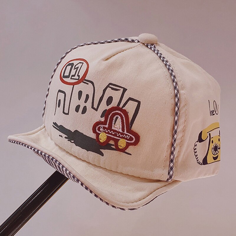 Kids Baseball Cap Cartoon Printed Children Girl Boy Beach Sun Hat Spring Summer Outdoor Toddler Snapback Cap
