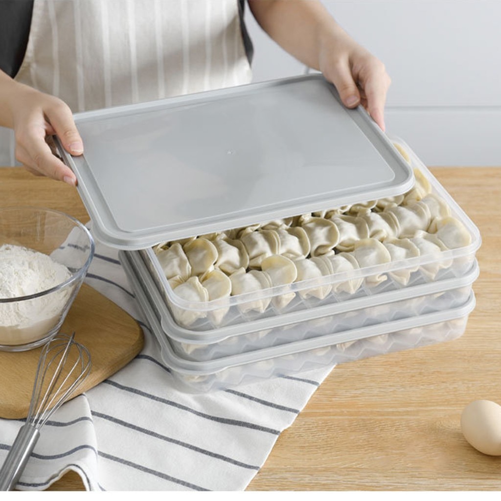 Plastic Ei Doos 24 Dumplings Houdt Single Layer Koelkast Voedsel Dumplings Luchtdicht Voedsel Container Plastic Box Case
