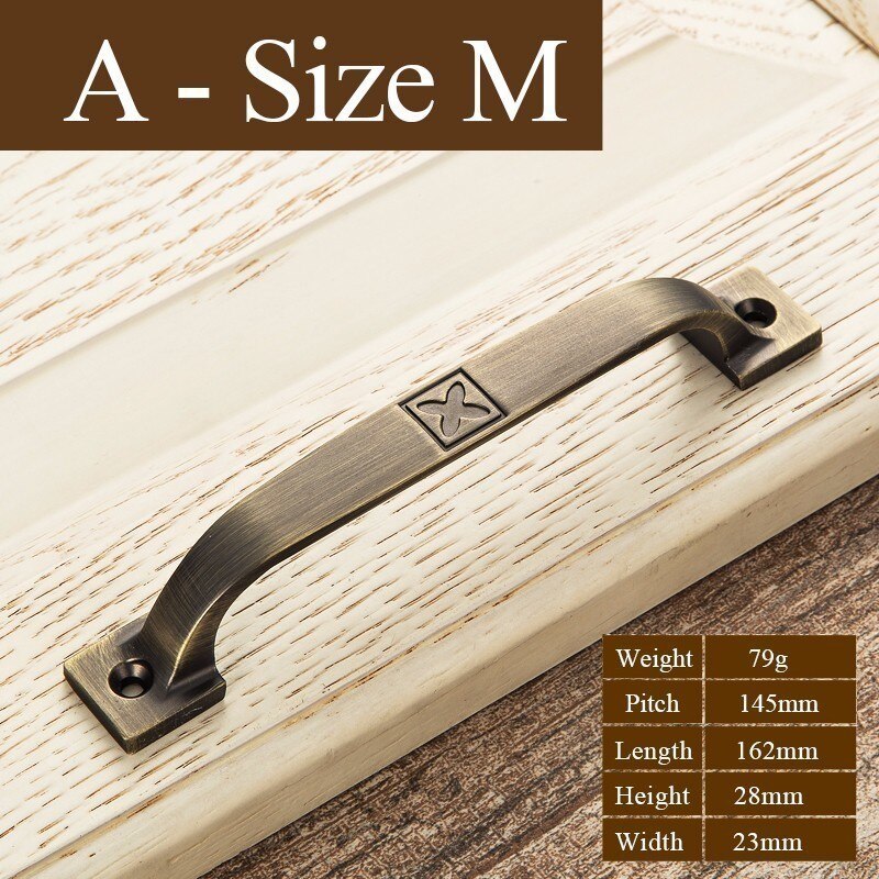 Antique Metal Door Handles Bronze Drawer Pulls Modern Kitchen Cabinet Handles and Knobs Furniture Handles Hardware Fittings: B