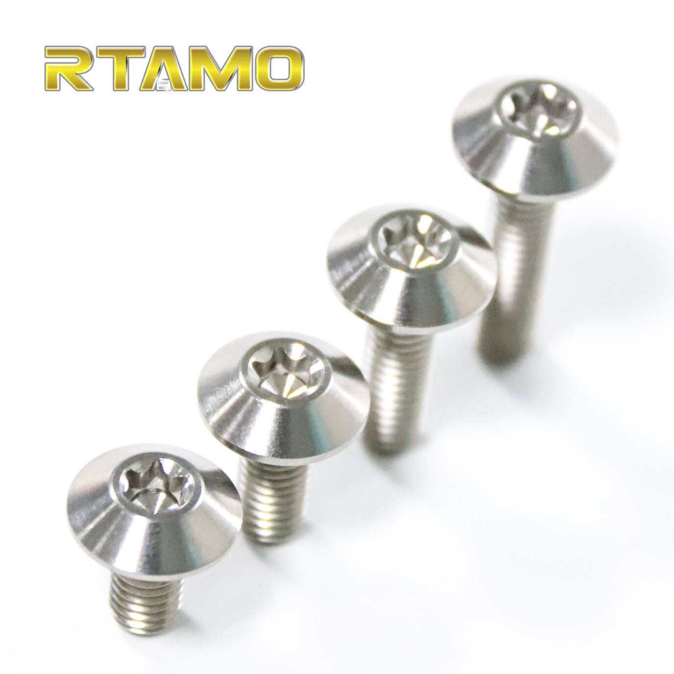 Titanium Dome Head Bolts M5X15/20/25mm Disc Button Torx Head Screws for Car,Bicycle and Motorcycle Parts: Silver / M5x15