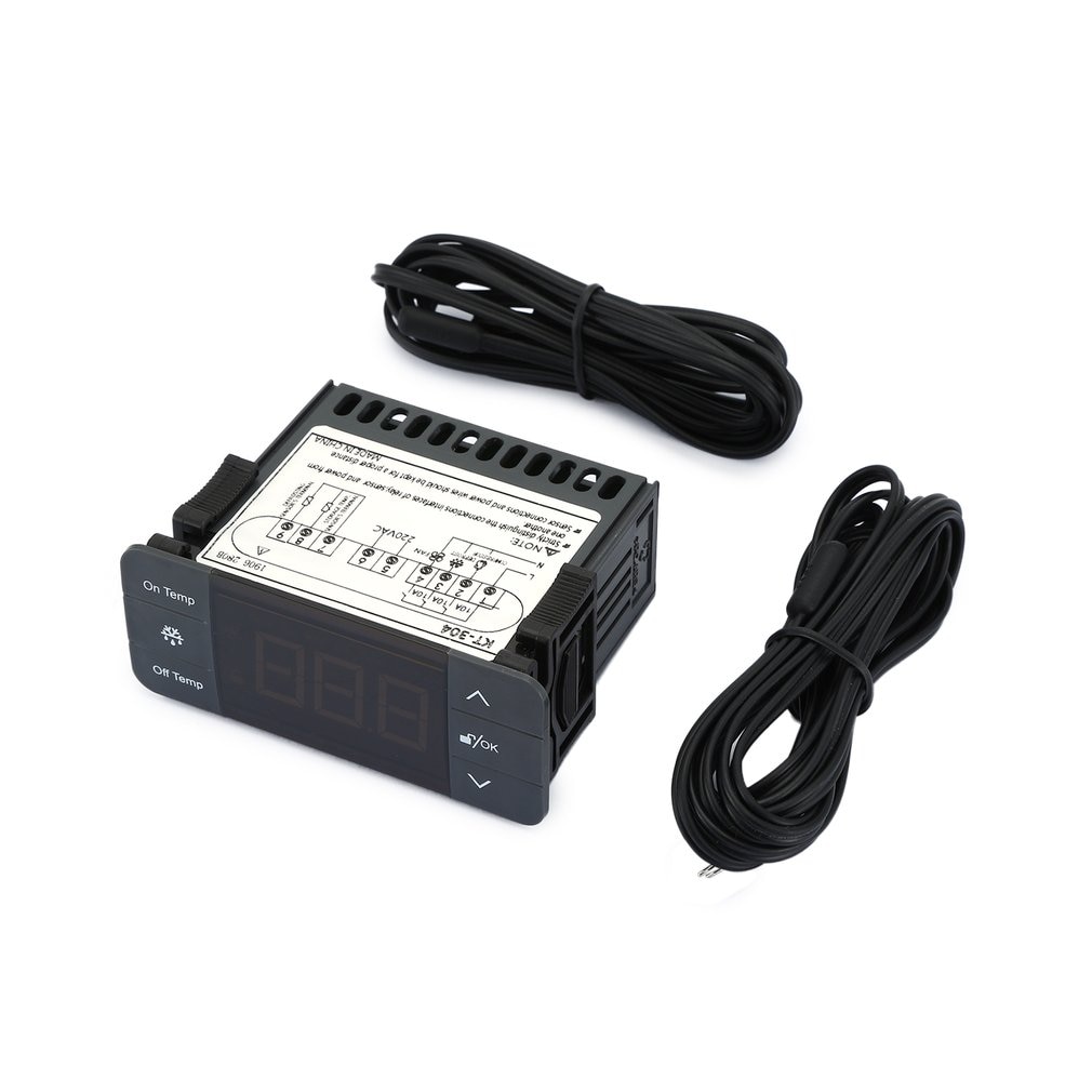 KT-304 Digitale Temperatuurregelaar Thermoregulator Thermostaat Thermokoppel Sensor Met Koeling Ontdooien Ventilator Functie