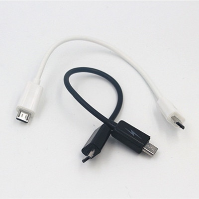 Micro USB Type B Male To Micro B Male 5 Pin Converter OTG Adapter Lead Data Cable 17cm