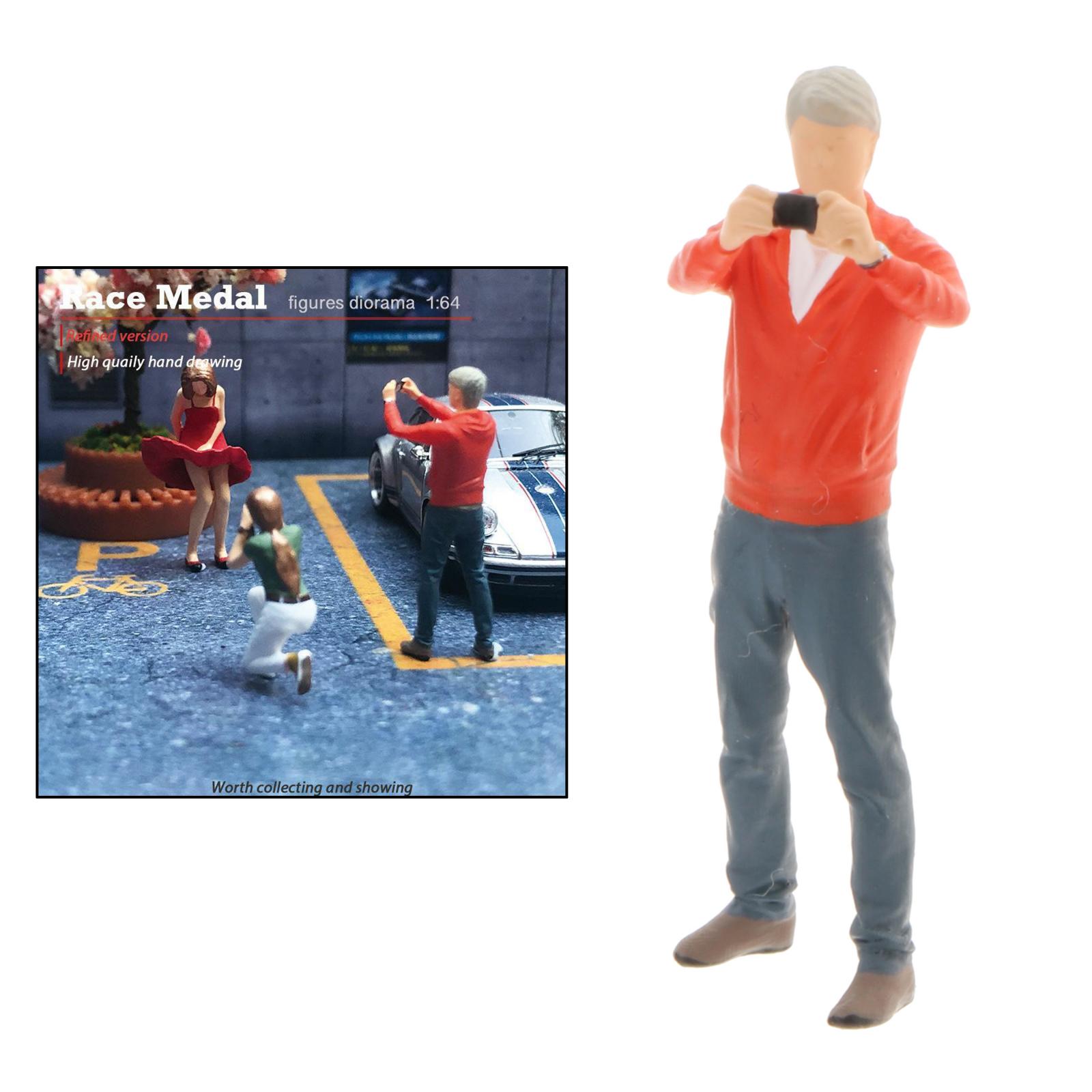 1:64th Figures Model Men People for Miniature Scenes Diorama Decoration Accessories: Style2