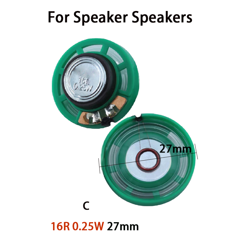 YUXI 2 sztuk dla głośnika 21/23/27/29mm 16R 0.25W zewnętrzny magnetyczny dzwonek do drzwi głośnik zabawkowy głośnik do głośnika akcesoria dźwiękowe: Czerwony