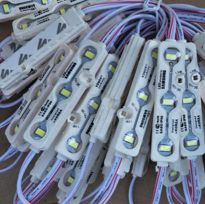 LED Module Lights SAMSUNG SMD5630 injection Led Modules with lens Led Sign Backlights For Channel Letters Advertising Light shop