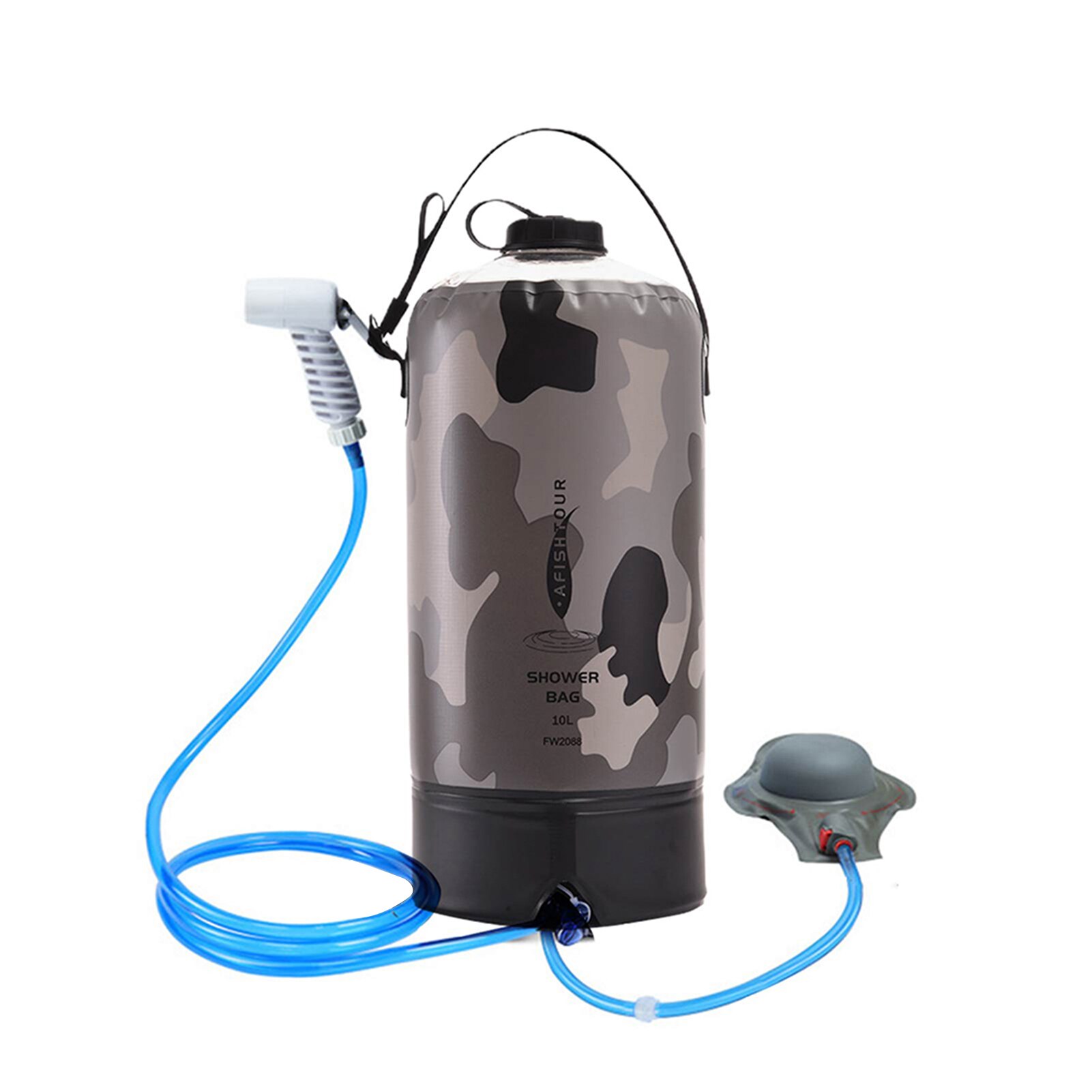 Sac de douche solaire 10l, sacs à eau 20l, Camping en plein air randonnée, sac de douche solaire Portable léger, pochette de bain de Camping: D