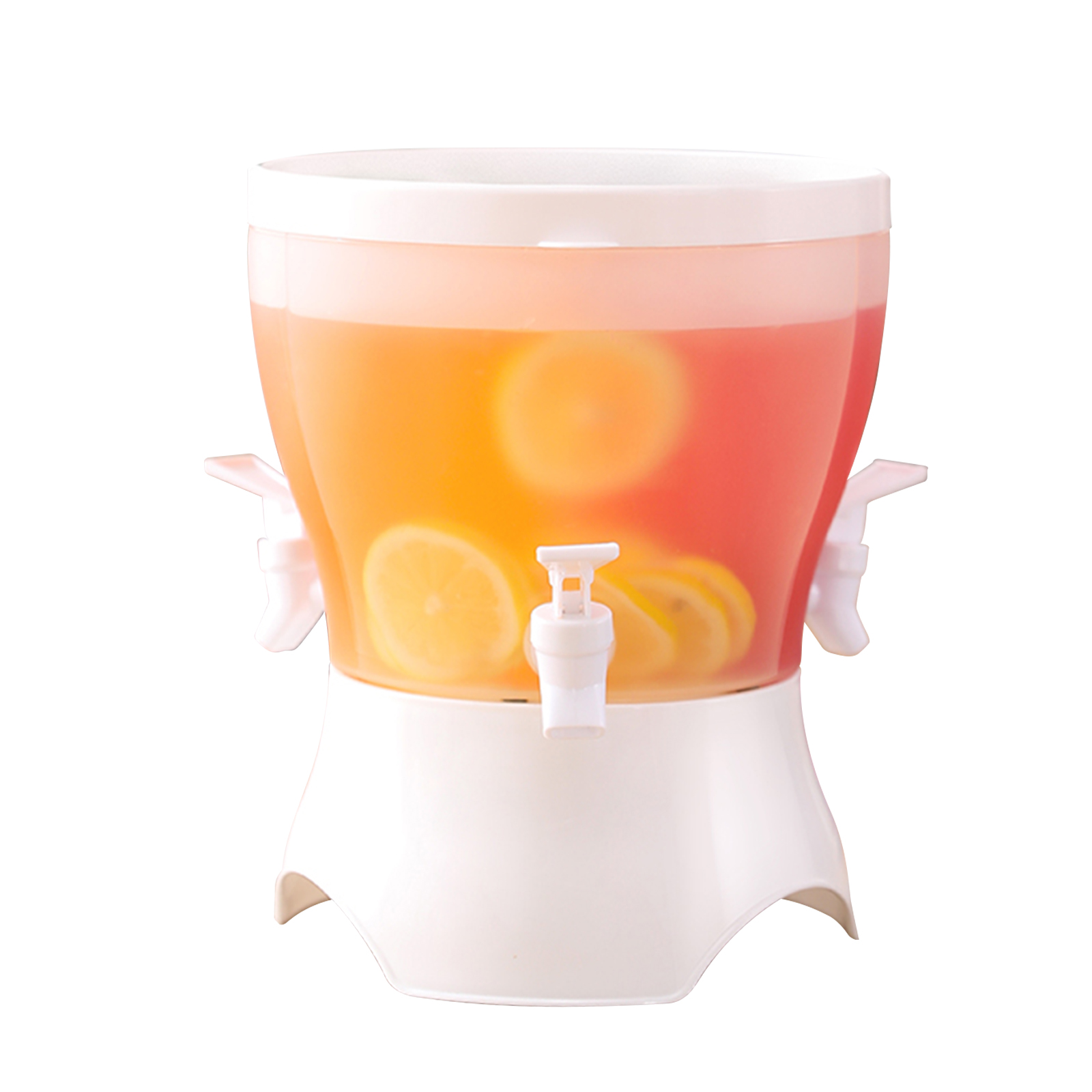 Capacity 5L With Faucet Cold Water Bucket PP 22*27cm For Party Easy To Use Style PP Rotatable Beverage Dispenser: A