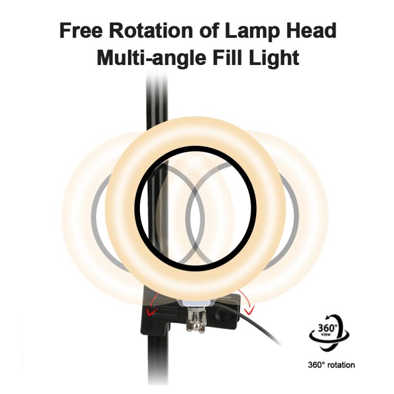 Computer Monitor Light USB Stepless Dimming Screen Hanging Light E-Reading LED Task Lamp With No Glare On Screen Ring Lights