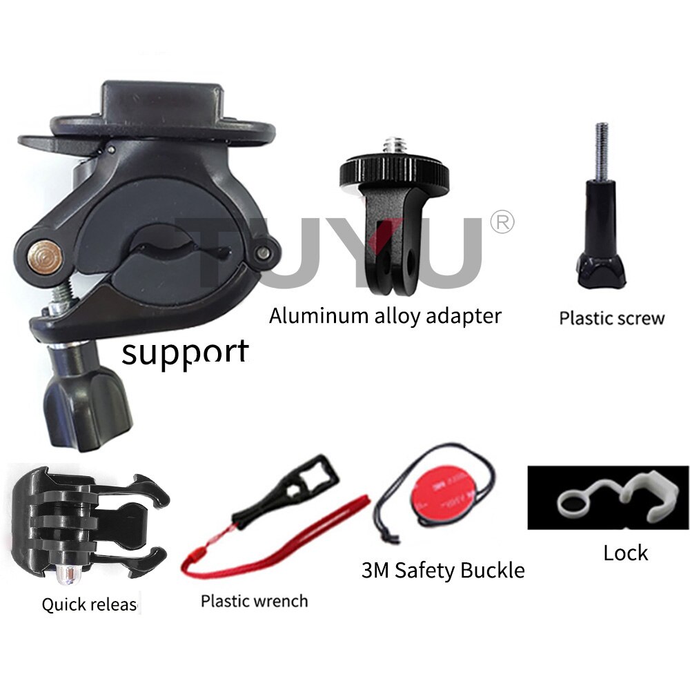 Tuyu motorsykkel bakspeil stang monteringsbrakett til insta 360 en x/en x panoramakamera tilbehør multifunksjon: misligholde tittel