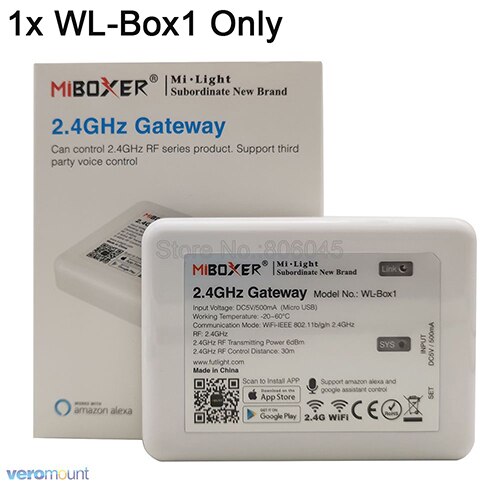 MiLight FUT064 9W RGB+CCT Square LED Downlight Reccessed Light AC85-265V WiFi Compatible 2.4G 4-Zone Wireless Remote: WL-Box1 Only