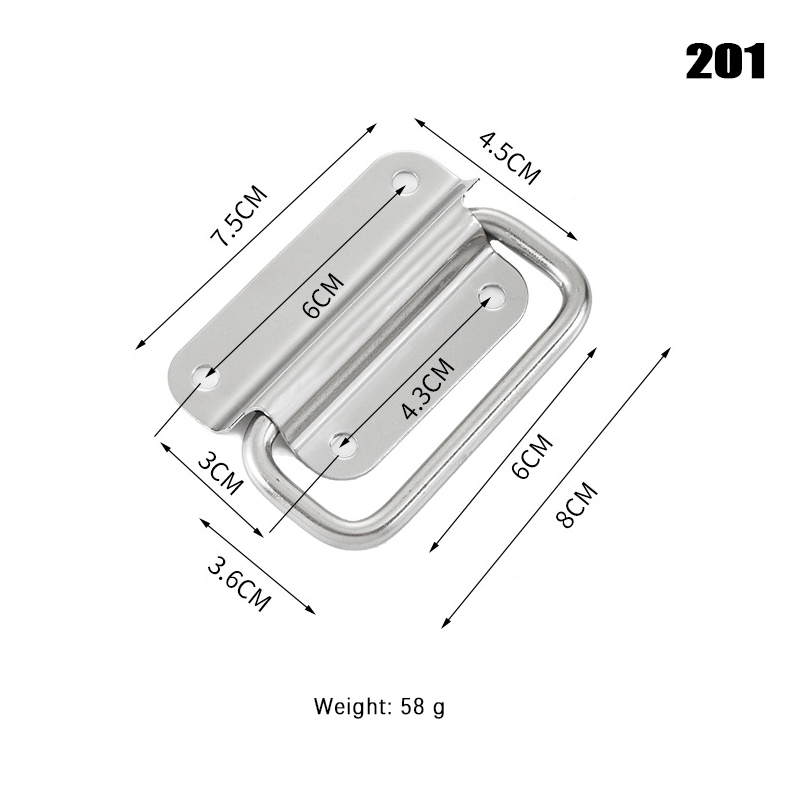 1Pc Schrank Flight Case Solide Möbel Hardware Klapp Griff Für Werkzeug Box Edelstahl Schublade Kleiderschrank Einfache Installation: Brown