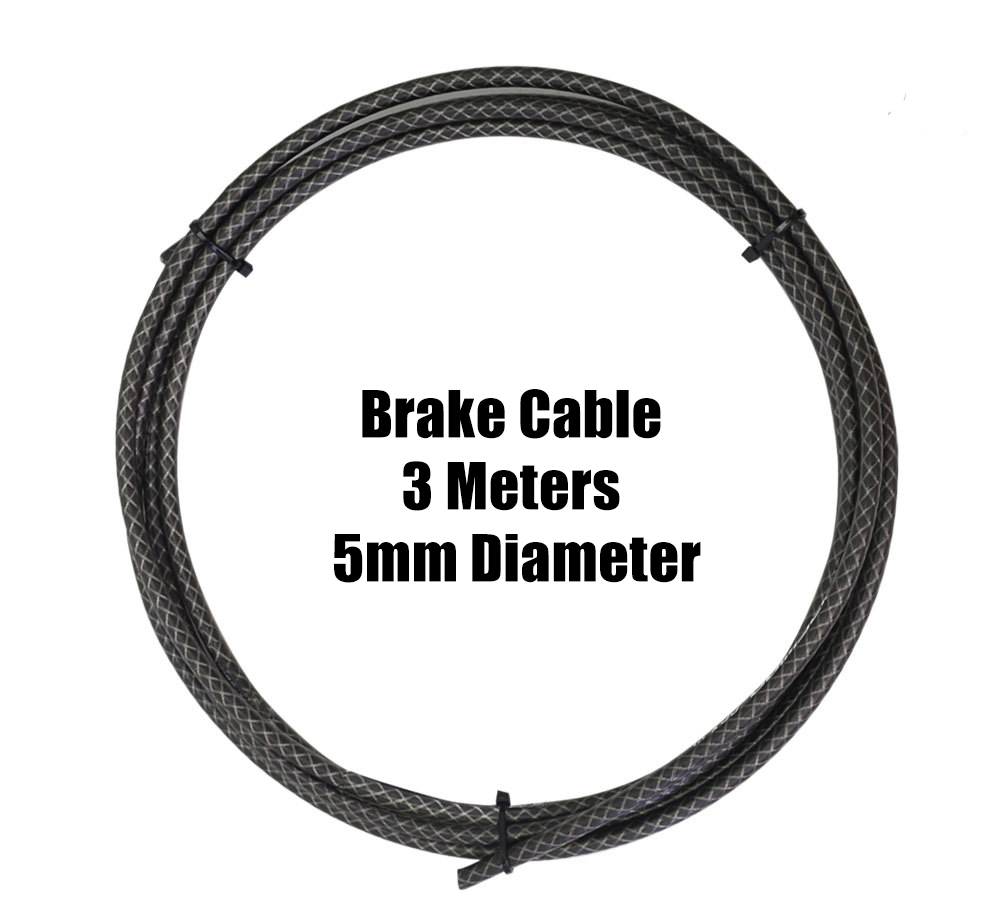 3 Meters Bike Braided Cable Slick Lube Shift Housing Weave Brake Hose Derailleur Shifter Line Wire For Road Mountain Bicycle: WHITE