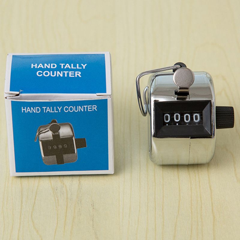 4 Digit Number Mini Hand Held Tally Counter Digital Counting Max. 9999 Counter 72XD