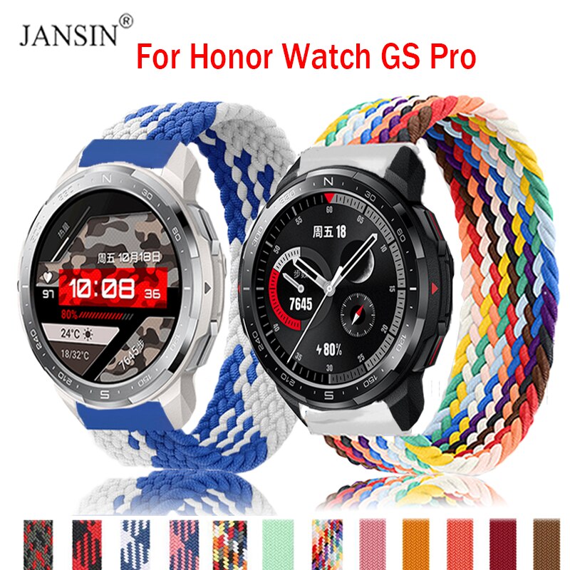 Correa de nailon para Honor Watch GS Pro, Correa trenzada de un Solo bucle para Huawei Honor Watch GS Pro, Correa de repuesto