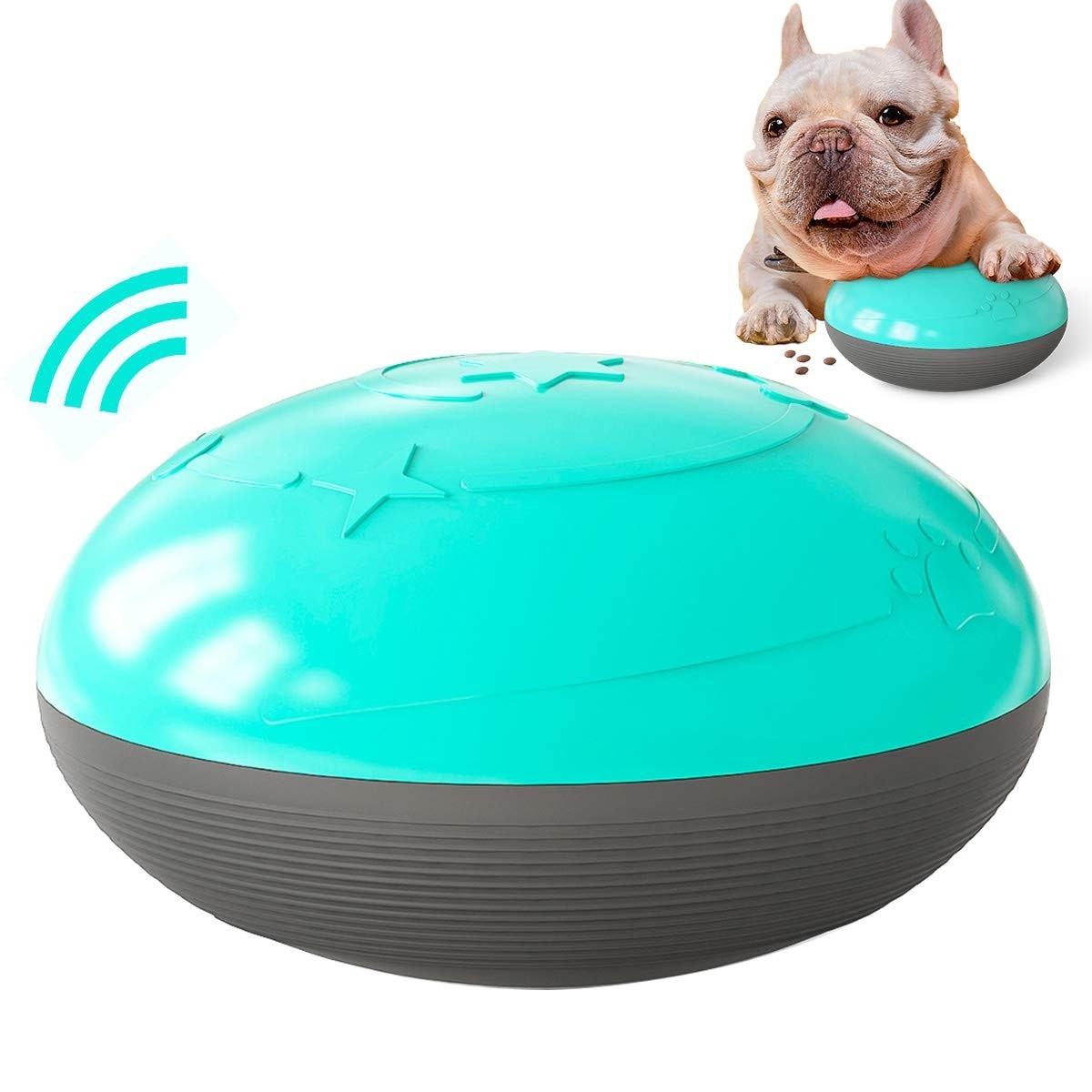 Juguete interactivo-dispensador de comida para perros y dispensador de comida lenta productos para perros medianos y grandes productos para mascotas juguetes vocales interactivos para perros de compañía