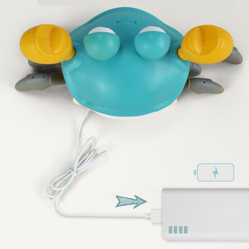 Juguetes para gatear con luz y música para bebé, cangrejo con Sensor de obstáculos para jugar, aprender a caminar, venta de PR