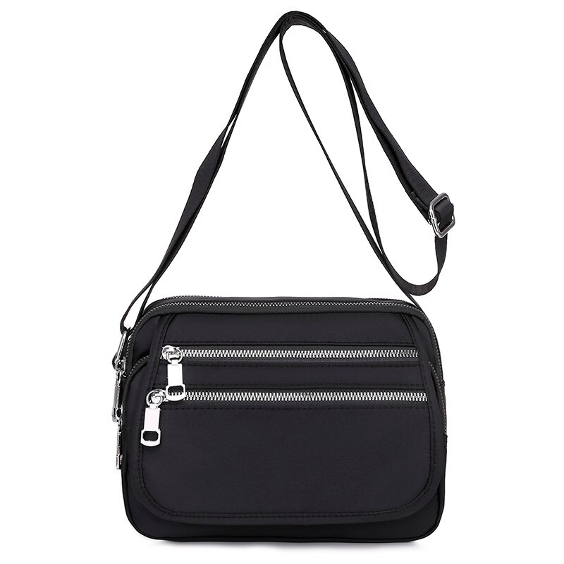 Vrouwen Tassen Multifunctionele Crossbody Tas Toevallige Schoudertassen Voor Dames Tassen Oxford Flap Vrouwelijke Kleine Zakken: Black