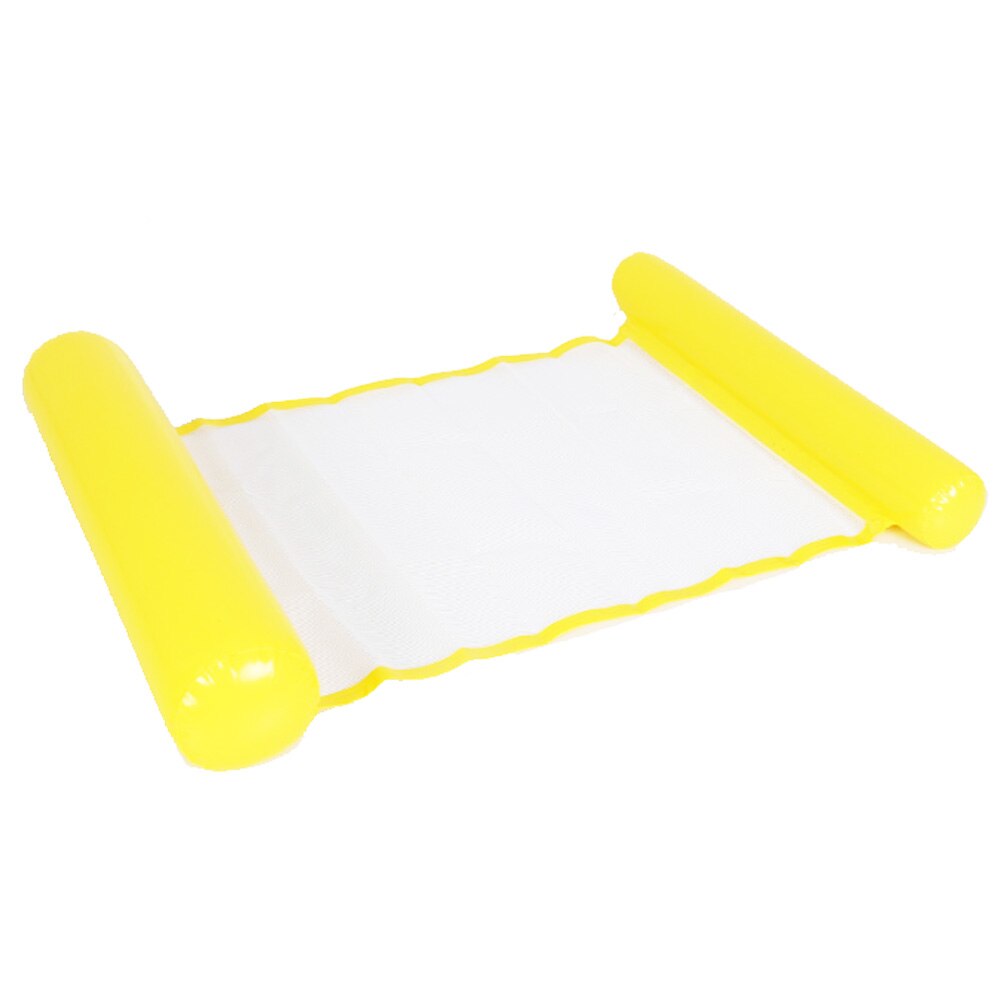 Estate PVC Gonfiabile Pieghevole Fila Galleggiante di Nuoto Piscina di Acqua Amaca Materassini E Gonfiabili Letto Spiaggia Sport Acquatici Sedia Sdraio: B-Yellow