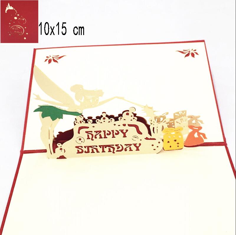 1 sztuk 3D Muzyka pop w górę kartkę z życzeniami szczęśliwy kartka urodzinowa dla dziewczyny dzieci urodziny ciasto pocztówki prezent kartka okolicznościowa z kopertą strona dekoracji: HK17065